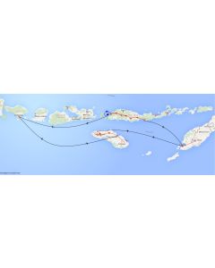 Venture travels route rondreis Sumba, Timor, Flores, Komodo 13 dagen - 12 nachten