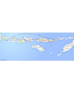 Rondreis Indonesie Flores: kaart