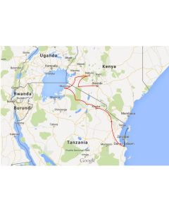 reisschema truck safari Afrika Nairobi naar Dar es Salaam