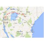 Venture Travels route trucksafari Afrika 10 dagen Kampala naar Nairobi